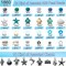 1860Pcs Ocean Beads for Bracelets Making Kit, Blue and White Summer Beach Bead for Jewelry Making, Sea Turtle Shell Starfish Shape Beads 8mm Round Cly Bead for DIY Craft Bracelets Earring (Blue)